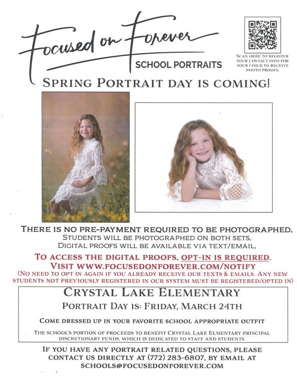 School picture day flyer