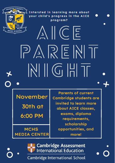 AICE Parent Night - November 30, 2022