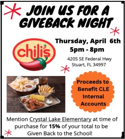 Give Back Night: April 6th 