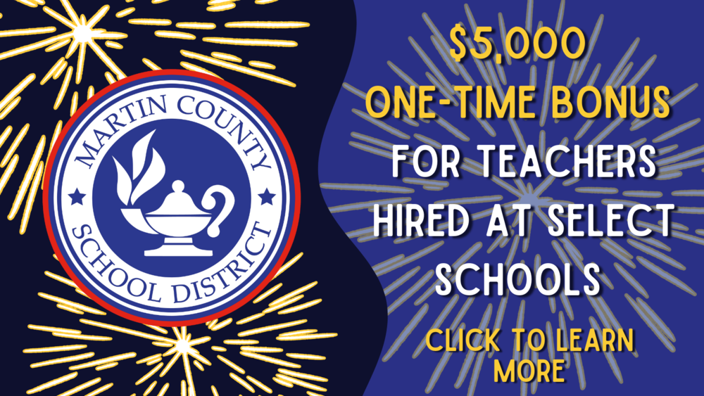 $5000 Bonus for New Teacher Hires for Select Schools