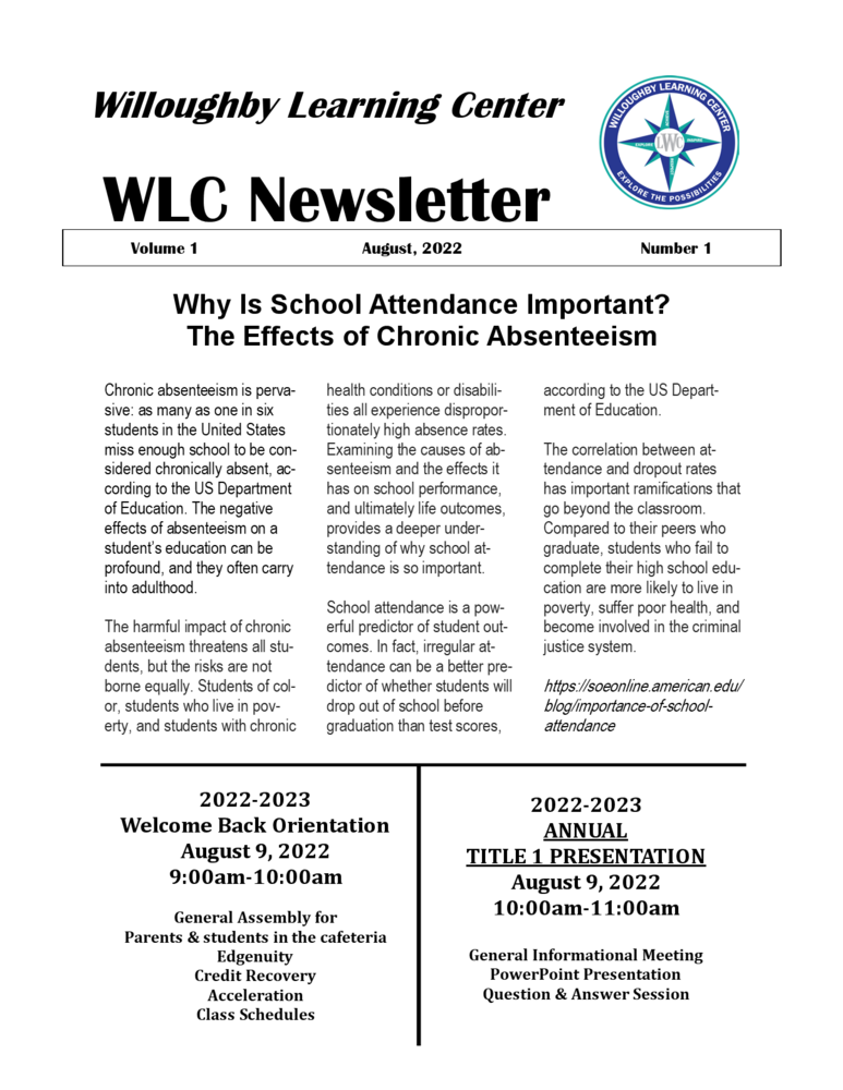 WLC Newsletter