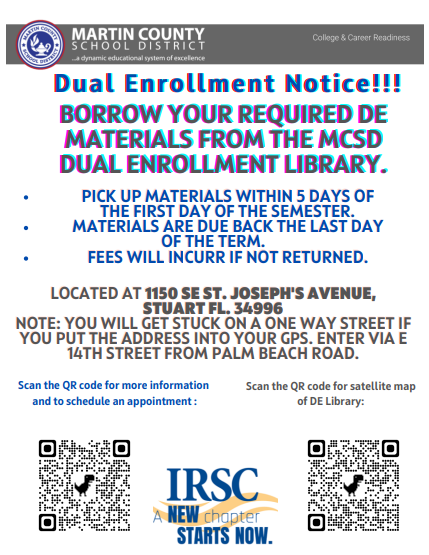 Dual Enrollment Notice