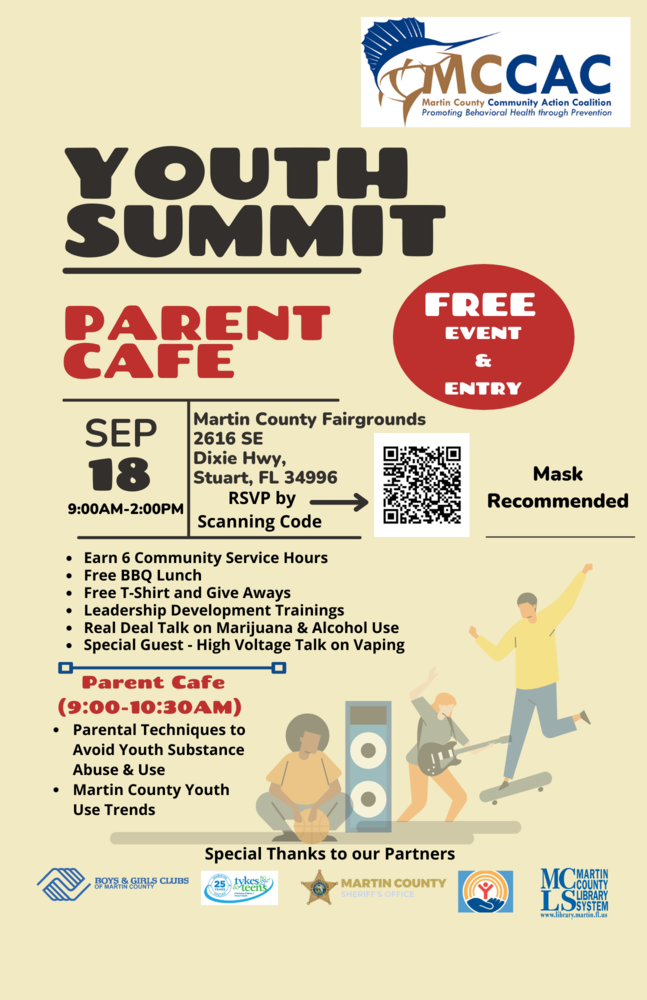 Youth Summit - Parent Cafe Flyer