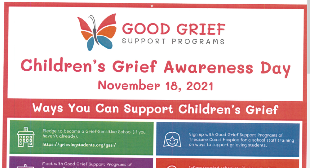 Children's Grief Awareness Day November 18th