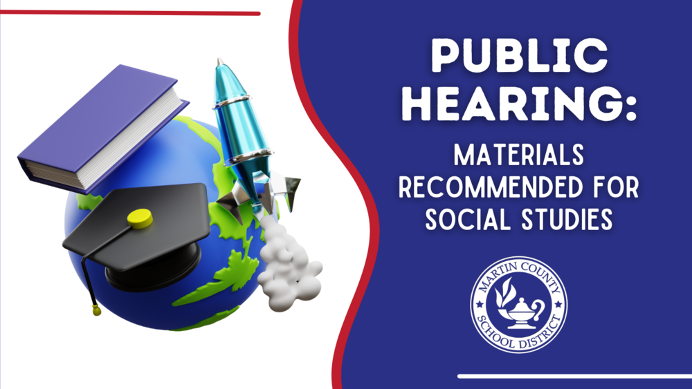 Public Hearing to be held to review Social Studies Materials