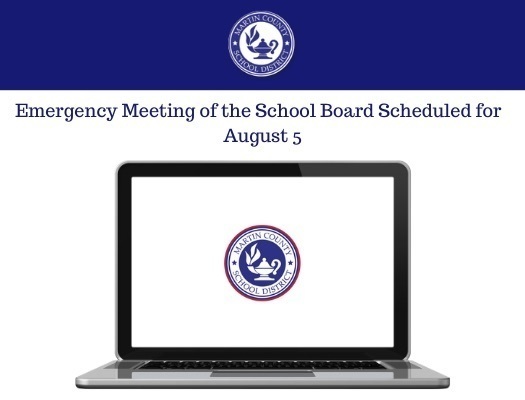 August 5 Emergency School Board meeting 