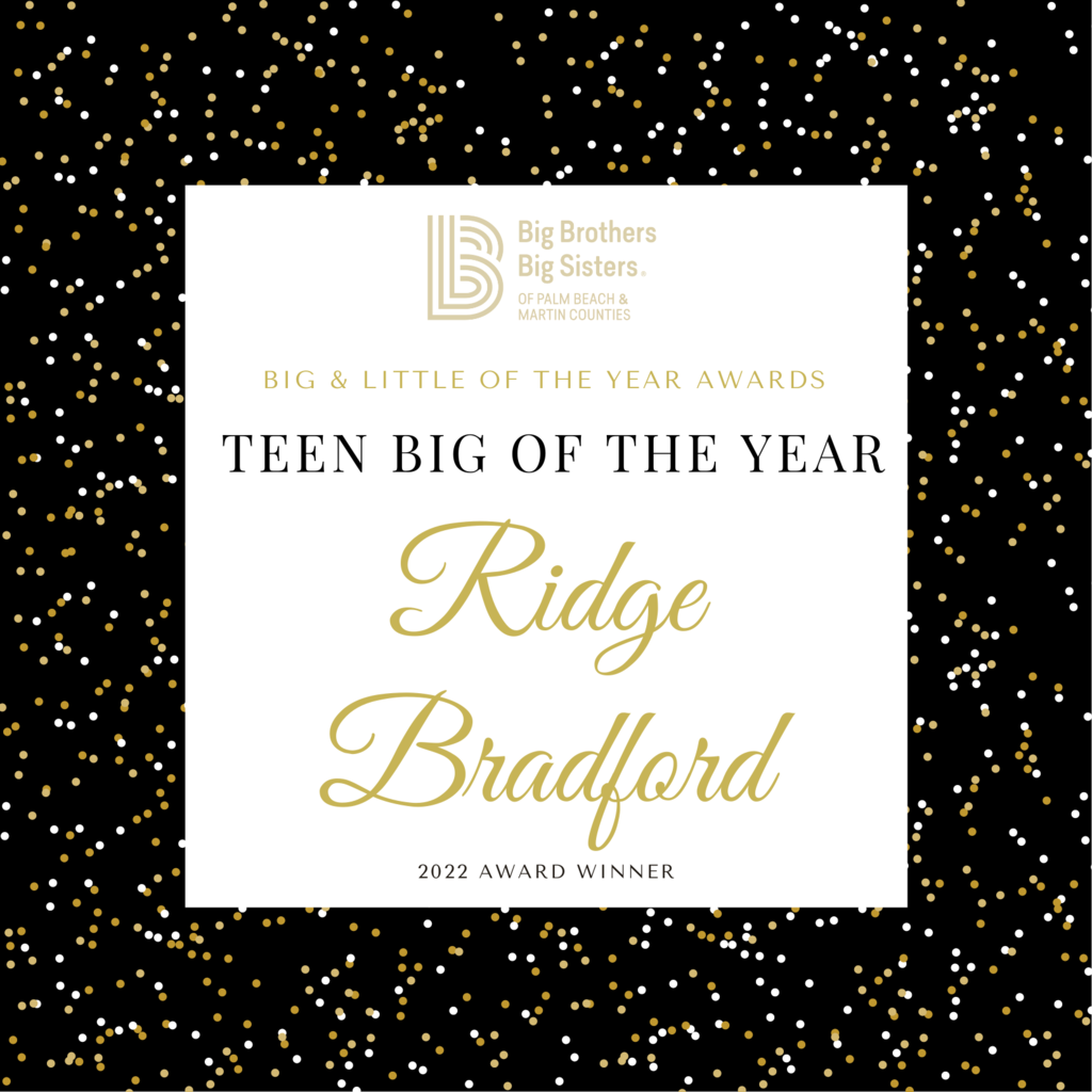Ridge Bradford, Big Teen of the Year