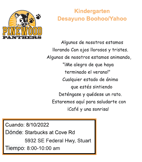Starbucks flyer Spanish