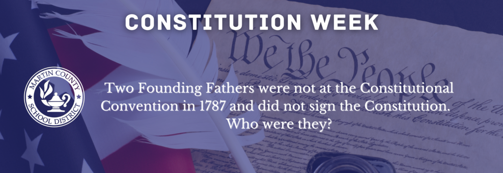 Constitution Week - Founding Fathers