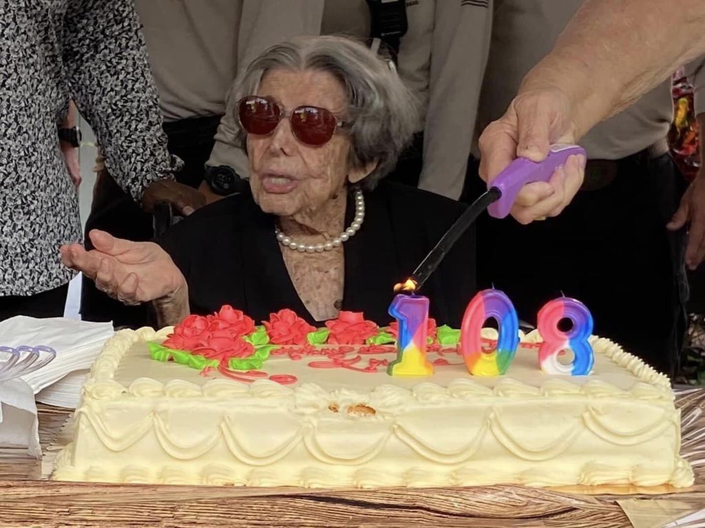 Louise Carnevale turns 108