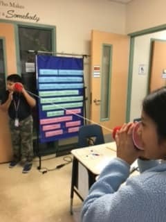 Port Salerno Elementary students experiment with sound energy