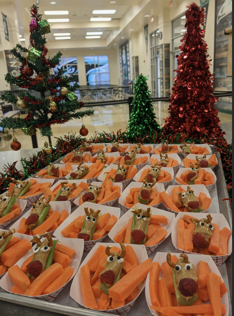 FNS staff create festive treats before Winter Break