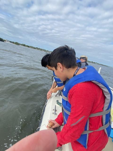 AMS students venture out to Indian River Lagoon to test water quality