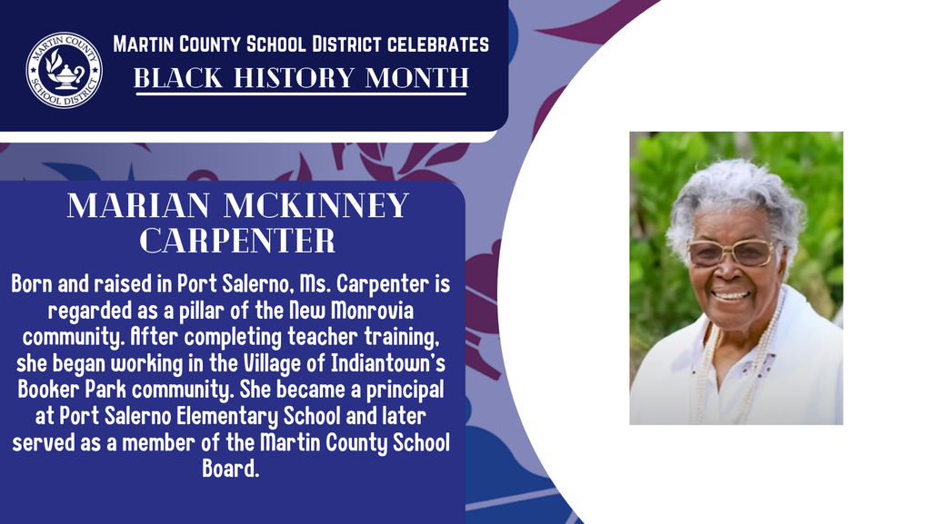 Marian McKinney Carpenter--Black History Month