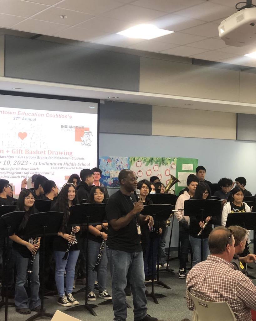 IMS band students perform at IEC luncheon