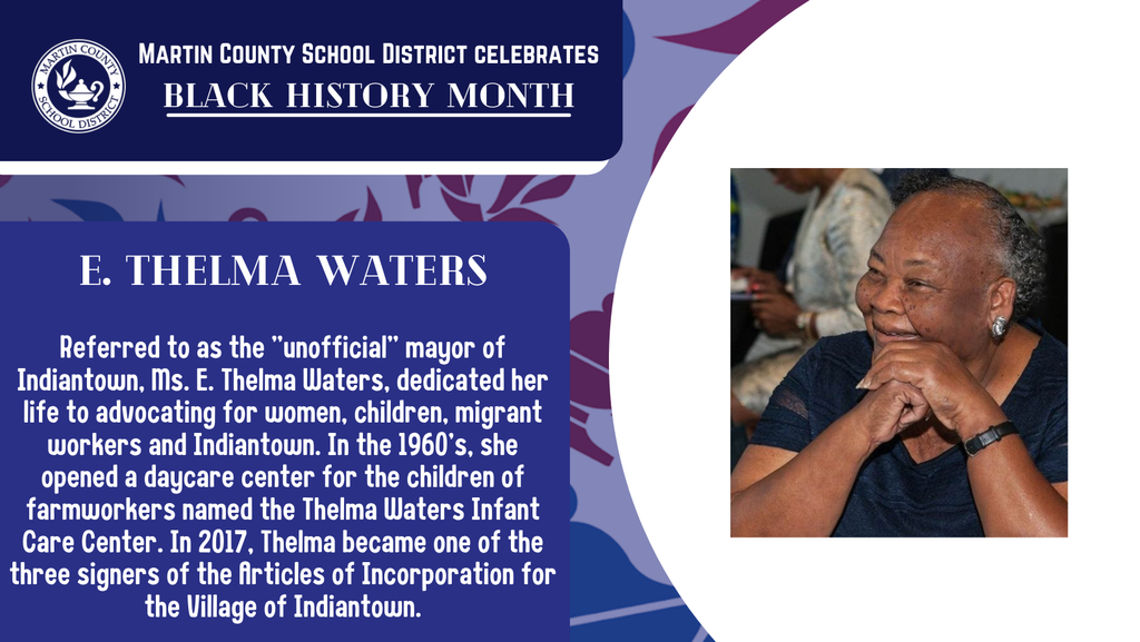Celebrating E. Thelma Waters for Black History Month