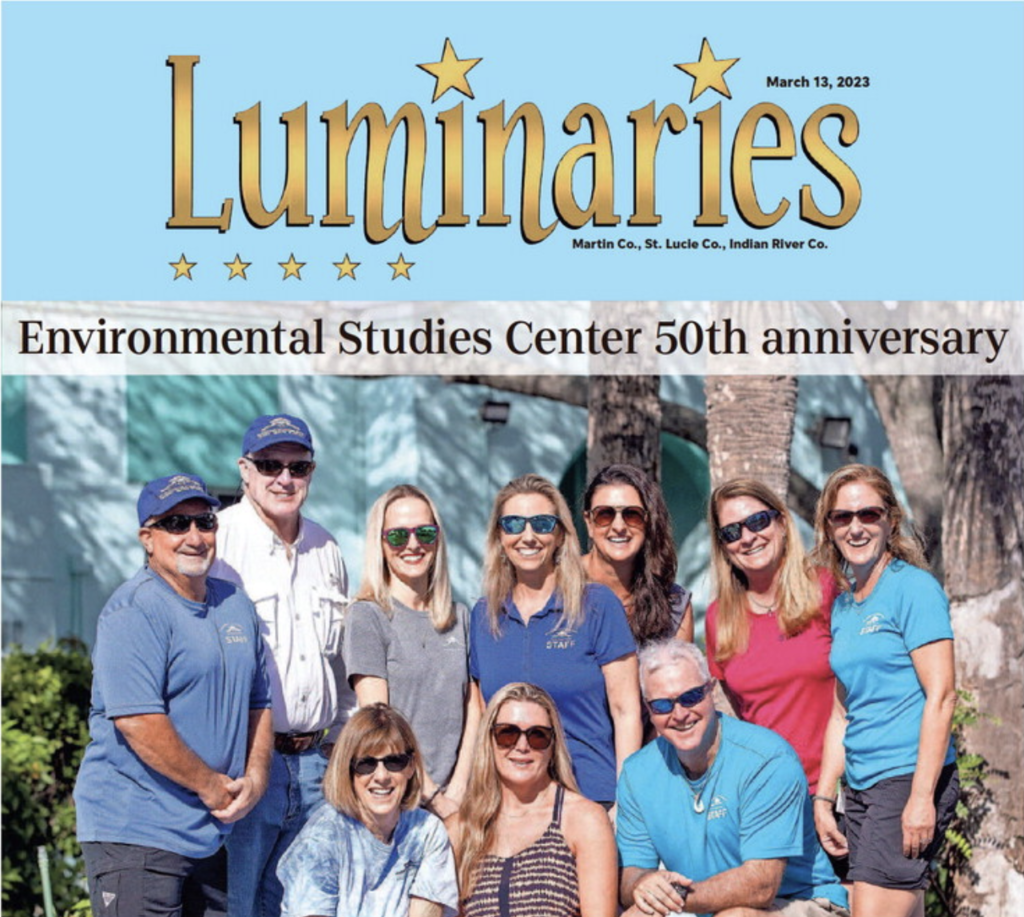 Environmental Studies Center highlighted in TC Palm for 50th Anniversary