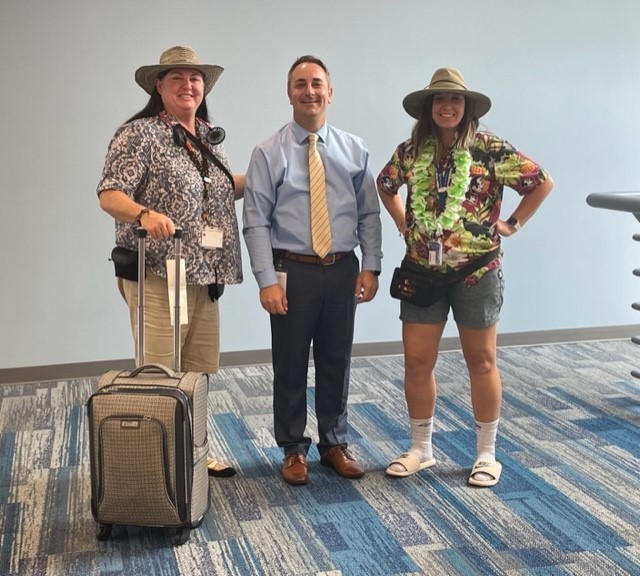 Math Coaches dress up as tacky tourists