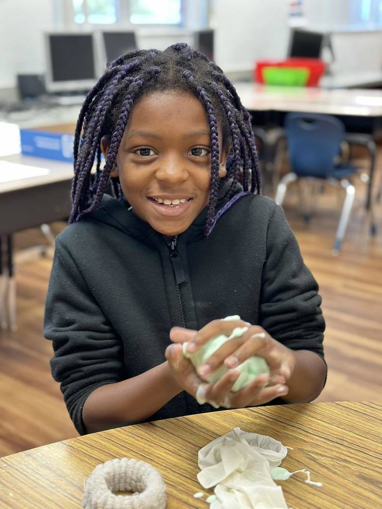 Summer scientists hard at work in Ms. Hughs' class at SeaWind Elementary